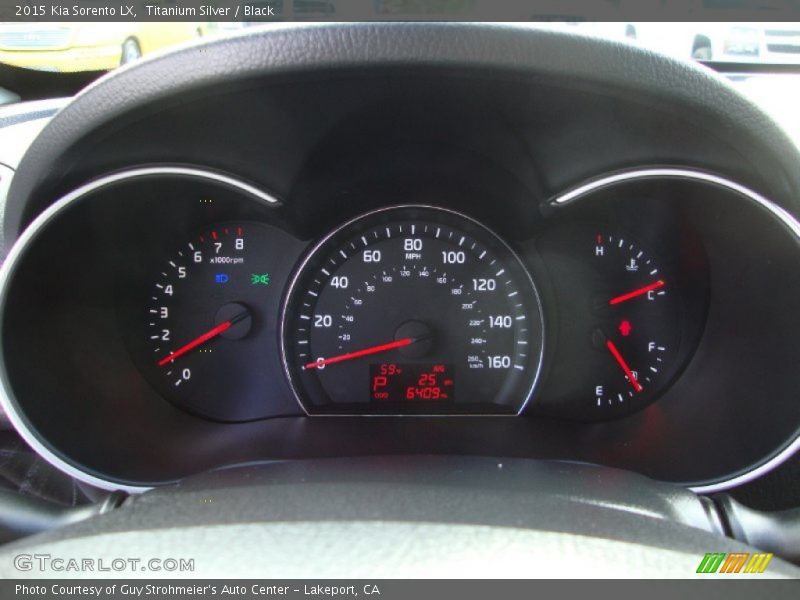 Titanium Silver / Black 2015 Kia Sorento LX