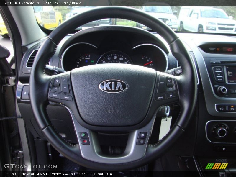 Titanium Silver / Black 2015 Kia Sorento LX