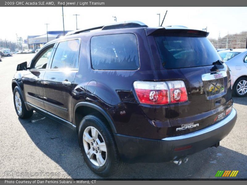 Red Jewel / Light Titanium 2009 GMC Acadia SLE AWD