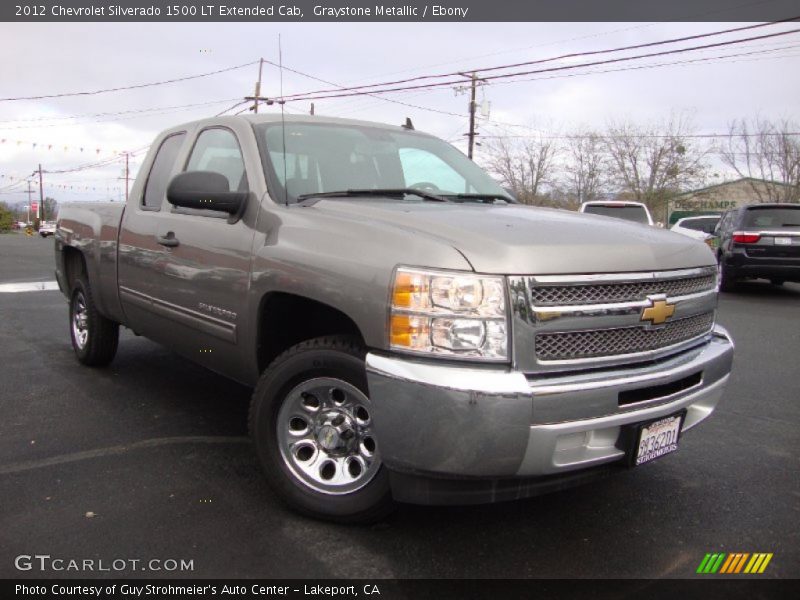 Graystone Metallic / Ebony 2012 Chevrolet Silverado 1500 LT Extended Cab
