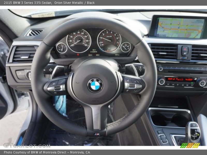 Orion Silver Metallic / Black 2015 BMW 3 Series 335i Sedan