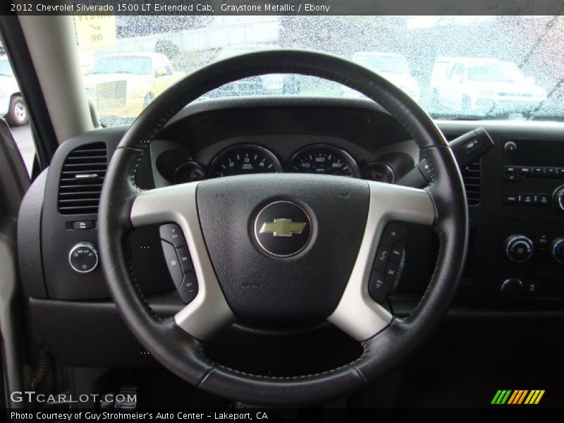 Graystone Metallic / Ebony 2012 Chevrolet Silverado 1500 LT Extended Cab
