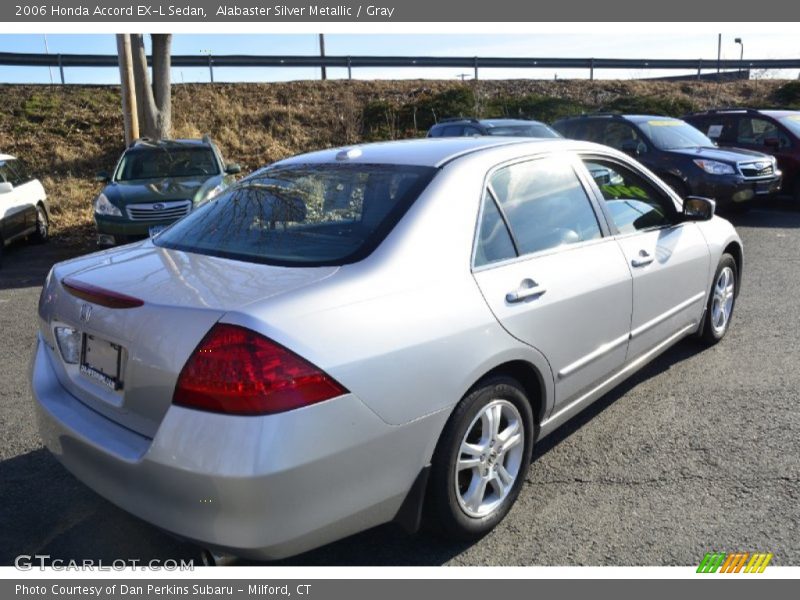 Alabaster Silver Metallic / Gray 2006 Honda Accord EX-L Sedan