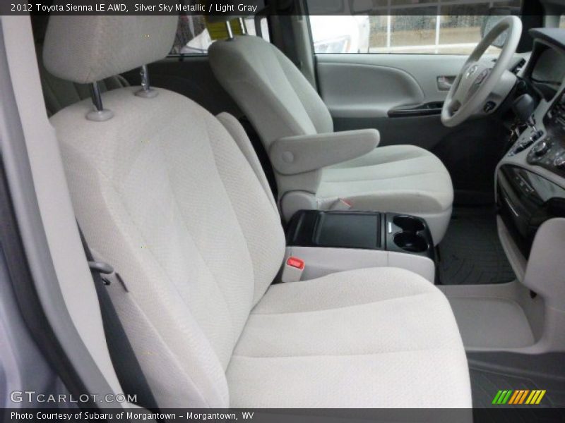 Silver Sky Metallic / Light Gray 2012 Toyota Sienna LE AWD