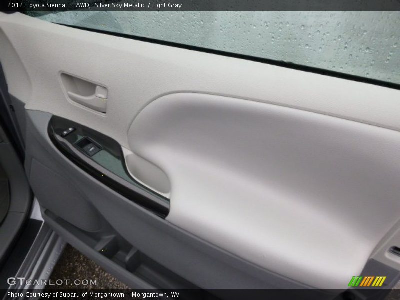 Silver Sky Metallic / Light Gray 2012 Toyota Sienna LE AWD
