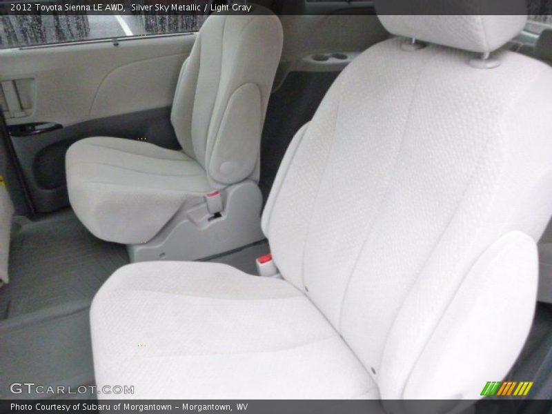 Silver Sky Metallic / Light Gray 2012 Toyota Sienna LE AWD