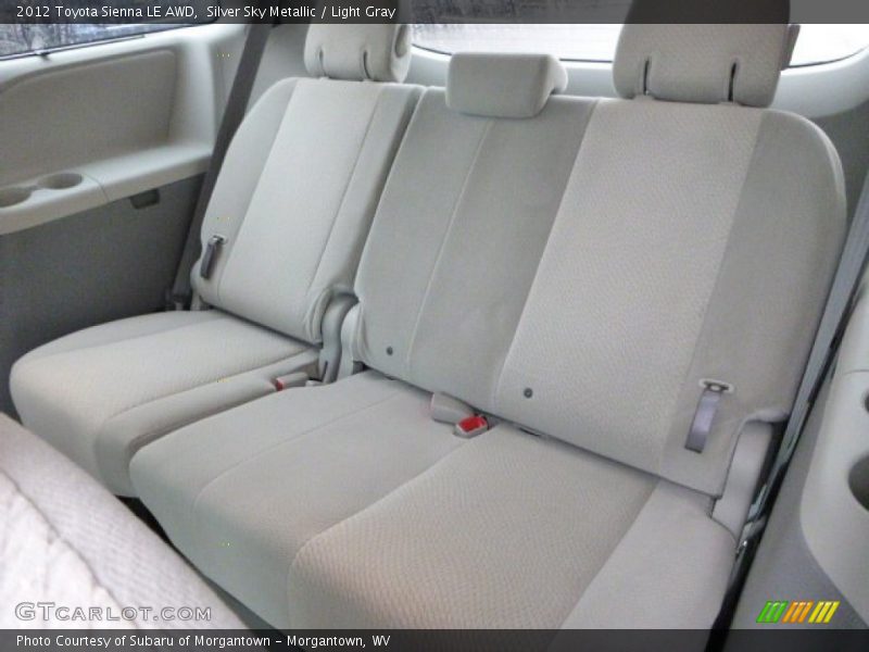 Silver Sky Metallic / Light Gray 2012 Toyota Sienna LE AWD