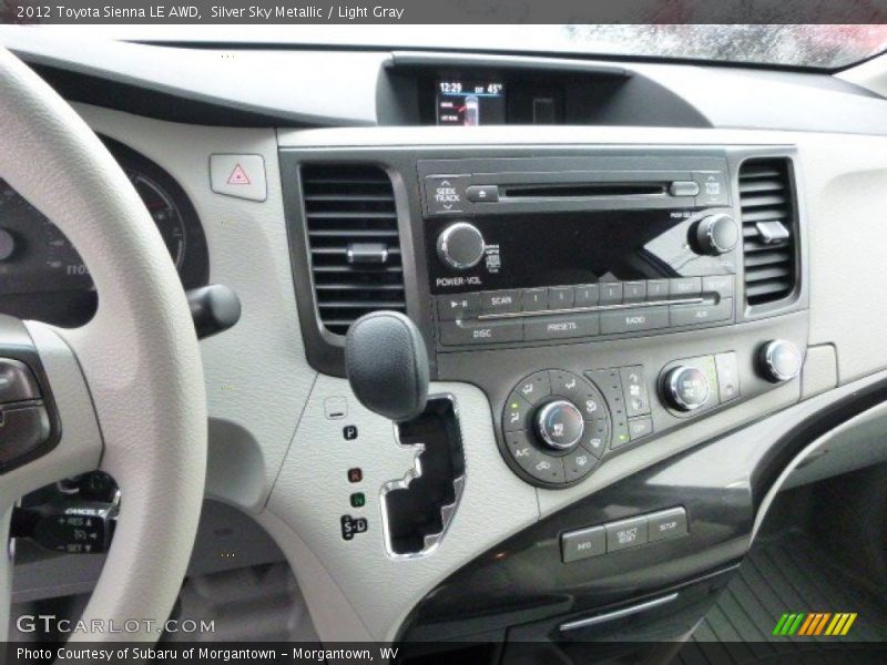 Silver Sky Metallic / Light Gray 2012 Toyota Sienna LE AWD