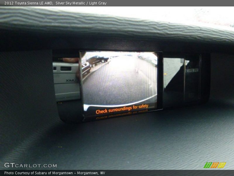 Silver Sky Metallic / Light Gray 2012 Toyota Sienna LE AWD