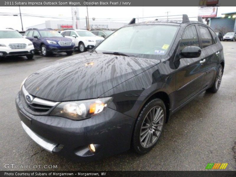 Obsidian Black Pearl / Ivory 2011 Subaru Impreza Outback Sport Wagon