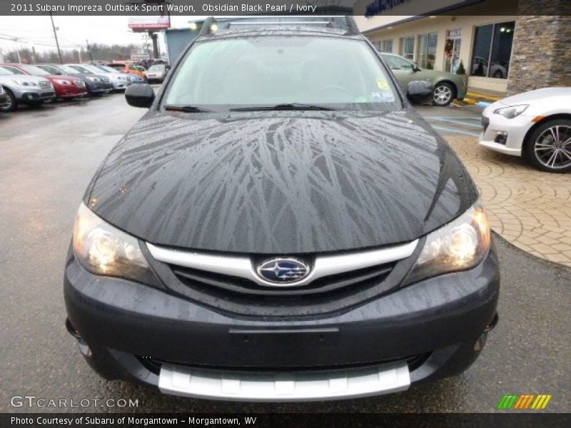 Obsidian Black Pearl / Ivory 2011 Subaru Impreza Outback Sport Wagon