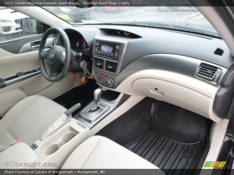 Obsidian Black Pearl / Ivory 2011 Subaru Impreza Outback Sport Wagon