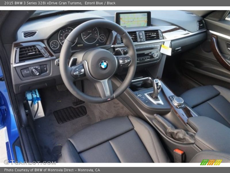 Estoril Blue / Black 2015 BMW 3 Series 328i xDrive Gran Turismo
