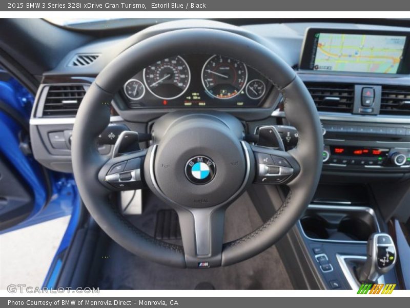 Estoril Blue / Black 2015 BMW 3 Series 328i xDrive Gran Turismo