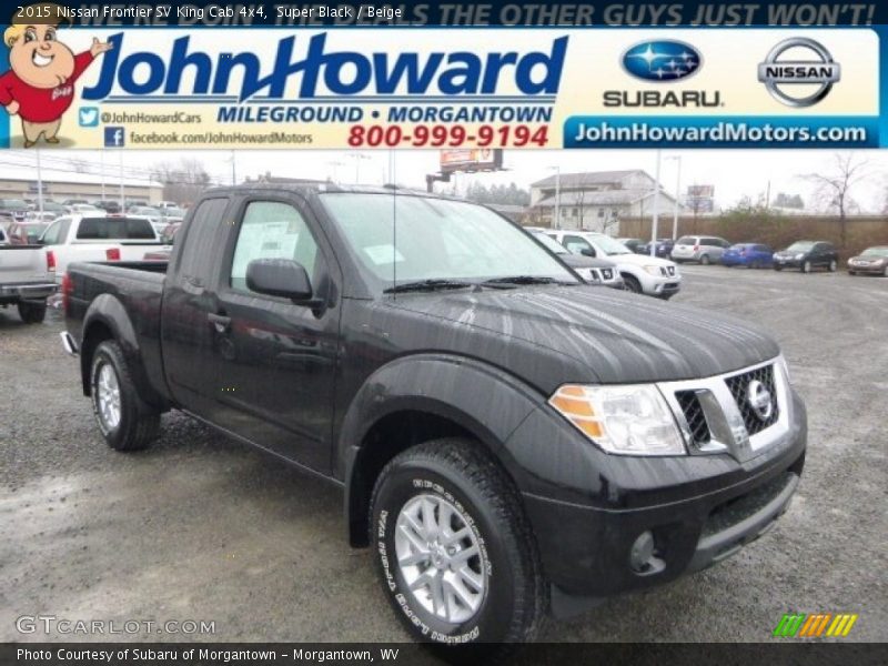 Super Black / Beige 2015 Nissan Frontier SV King Cab 4x4