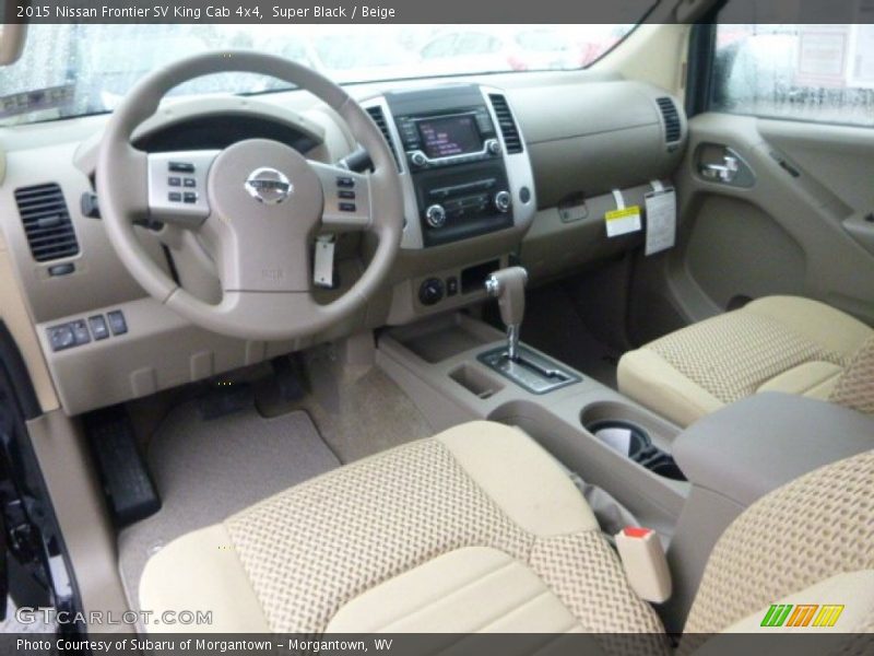 Super Black / Beige 2015 Nissan Frontier SV King Cab 4x4
