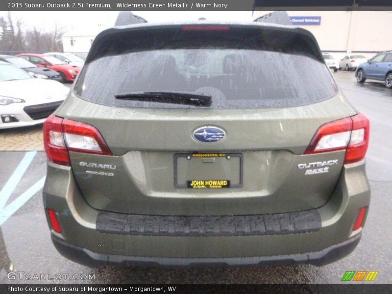 Wilderness Green Metallic / Warm Ivory 2015 Subaru Outback 2.5i Premium