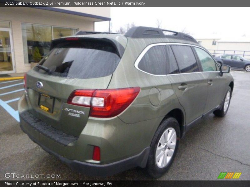 Wilderness Green Metallic / Warm Ivory 2015 Subaru Outback 2.5i Premium