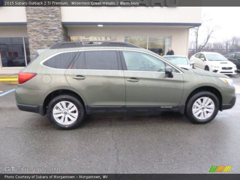 Wilderness Green Metallic / Warm Ivory 2015 Subaru Outback 2.5i Premium