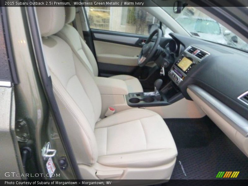 Wilderness Green Metallic / Warm Ivory 2015 Subaru Outback 2.5i Premium