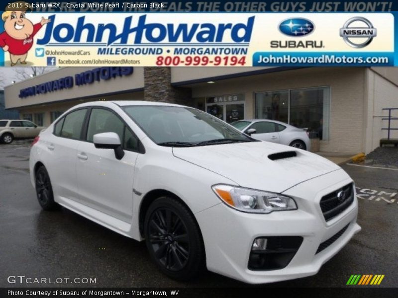 Crystal White Pearl / Carbon Black 2015 Subaru WRX