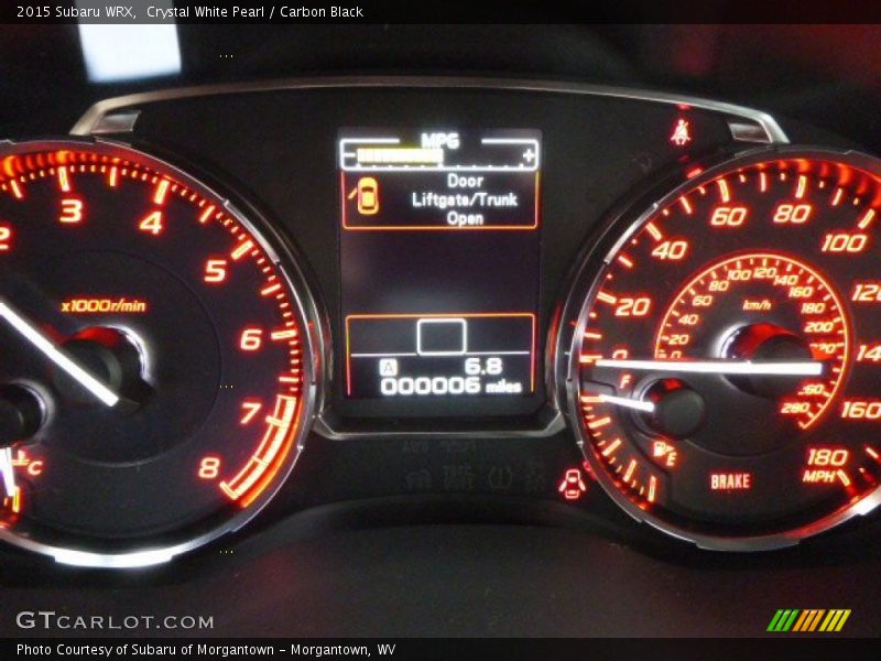 Crystal White Pearl / Carbon Black 2015 Subaru WRX