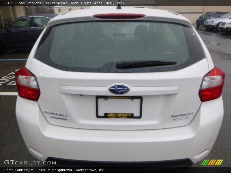 Crystal White Silica / Black 2015 Subaru Impreza 2.0i Premium 5 Door