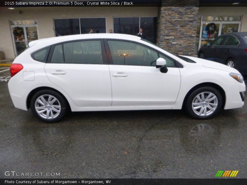 Crystal White Silica / Black 2015 Subaru Impreza 2.0i Premium 5 Door