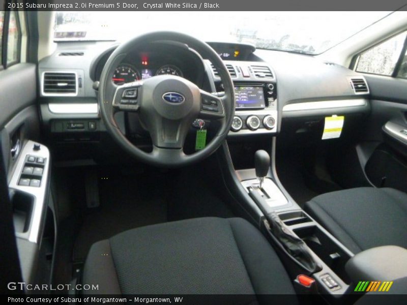 Crystal White Silica / Black 2015 Subaru Impreza 2.0i Premium 5 Door