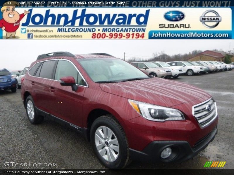 Venetian Red Pearl / Warm Ivory 2015 Subaru Outback 2.5i Premium