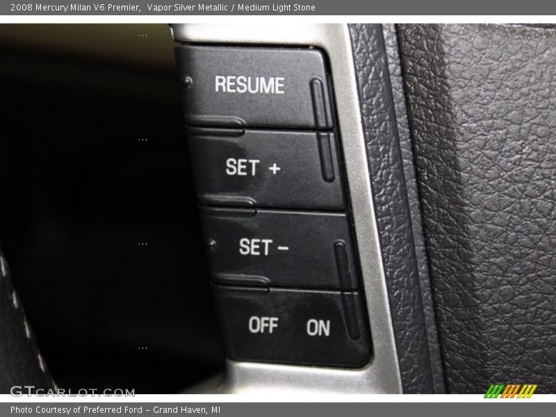 Vapor Silver Metallic / Medium Light Stone 2008 Mercury Milan V6 Premier