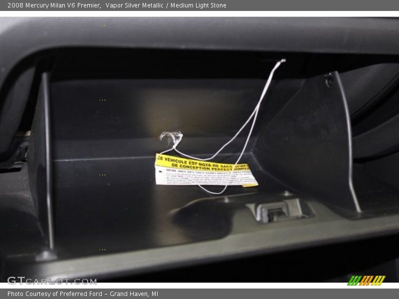 Vapor Silver Metallic / Medium Light Stone 2008 Mercury Milan V6 Premier