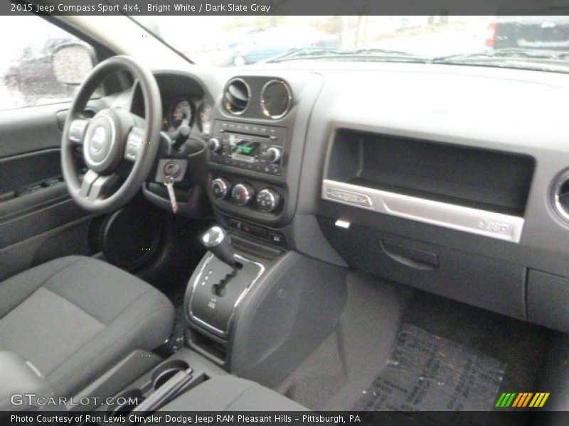 Bright White / Dark Slate Gray 2015 Jeep Compass Sport 4x4