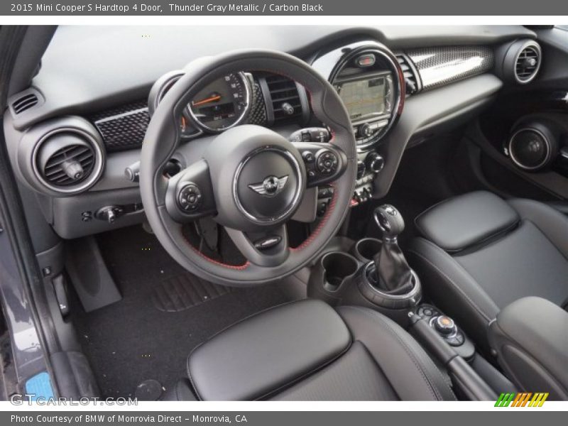 Thunder Gray Metallic / Carbon Black 2015 Mini Cooper S Hardtop 4 Door