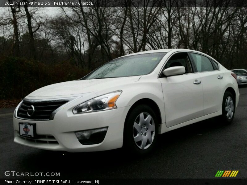 Pearl White / Charcoal 2013 Nissan Altima 2.5 S