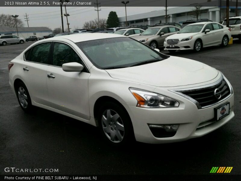 Pearl White / Charcoal 2013 Nissan Altima 2.5 S