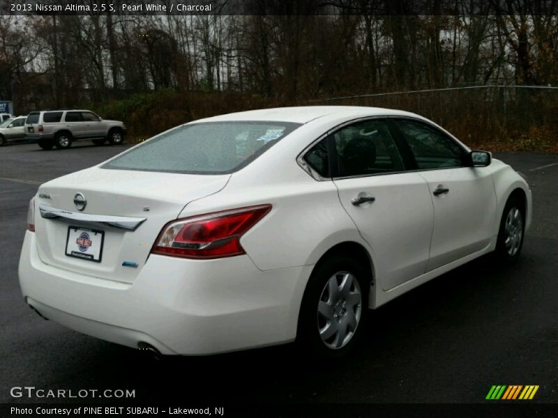 Pearl White / Charcoal 2013 Nissan Altima 2.5 S