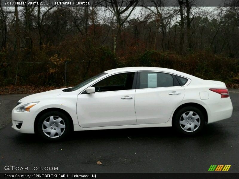 Pearl White / Charcoal 2013 Nissan Altima 2.5 S