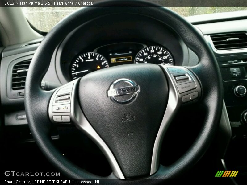 Pearl White / Charcoal 2013 Nissan Altima 2.5 S