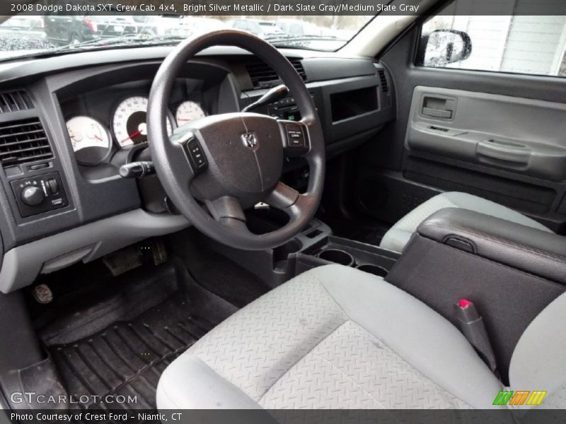 Dark Slate Gray/Medium Slate Gray Interior - 2008 Dakota SXT Crew Cab 4x4 