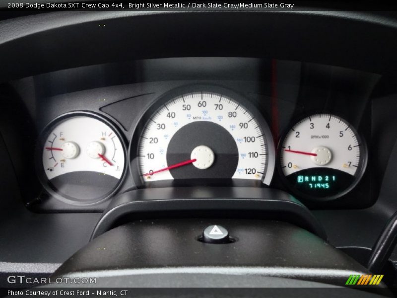  2008 Dakota SXT Crew Cab 4x4 SXT Crew Cab 4x4 Gauges