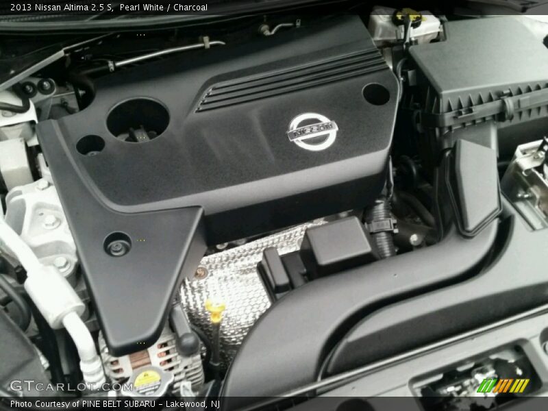 Pearl White / Charcoal 2013 Nissan Altima 2.5 S