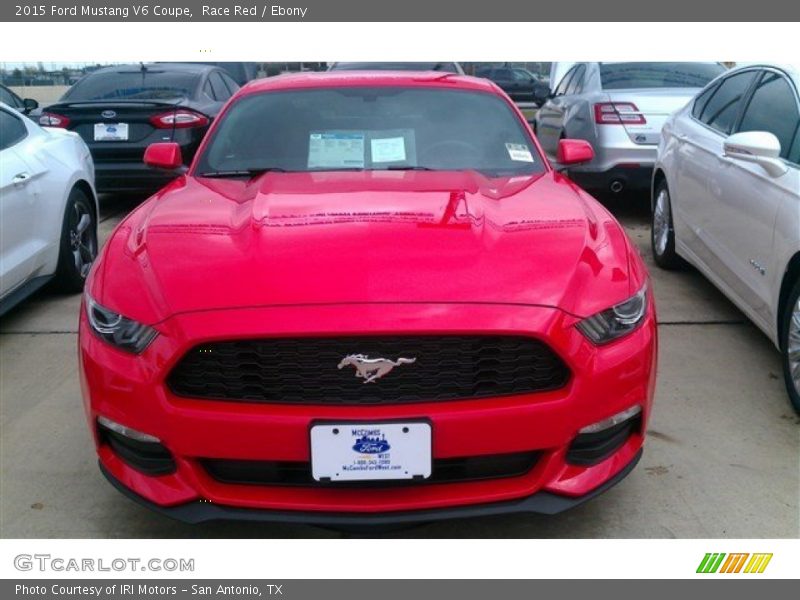 Race Red / Ebony 2015 Ford Mustang V6 Coupe