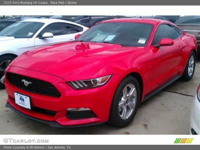 Race Red / Ebony 2015 Ford Mustang V6 Coupe