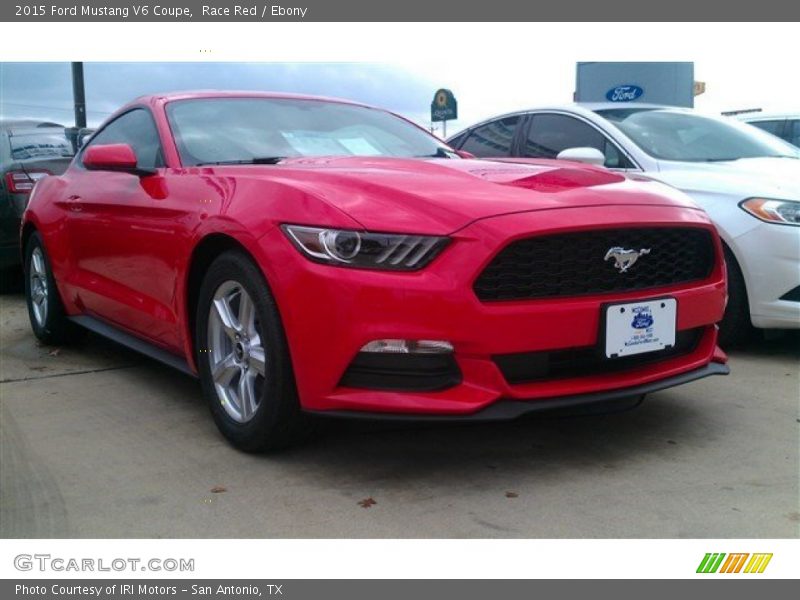 Race Red / Ebony 2015 Ford Mustang V6 Coupe