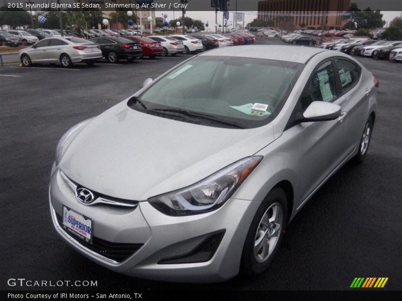 Shimmering Air Silver / Gray 2015 Hyundai Elantra SE Sedan