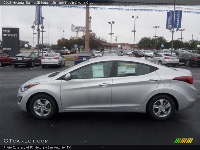 Shimmering Air Silver / Gray 2015 Hyundai Elantra SE Sedan