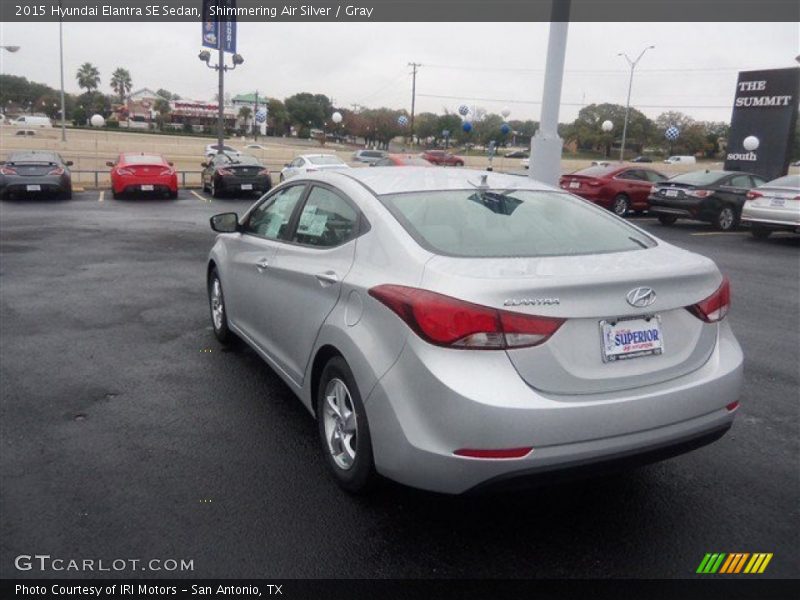 Shimmering Air Silver / Gray 2015 Hyundai Elantra SE Sedan