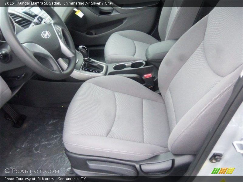 Shimmering Air Silver / Gray 2015 Hyundai Elantra SE Sedan