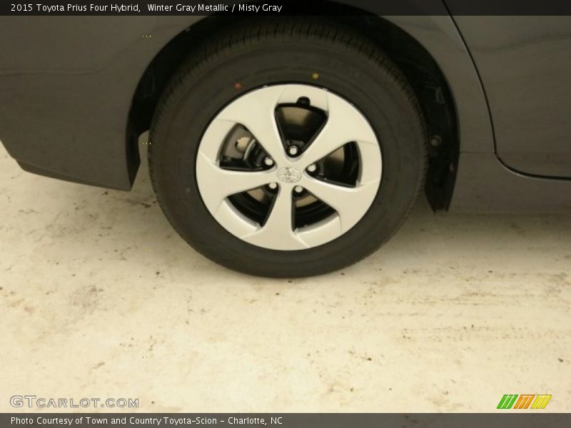 Winter Gray Metallic / Misty Gray 2015 Toyota Prius Four Hybrid
